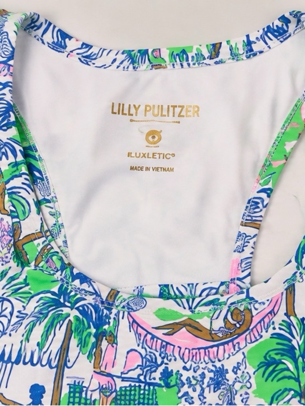 Lilly Pulitzer Luxletic Tennis Pickleball Dress Tropical Print (Large) - Picture 3 of 3